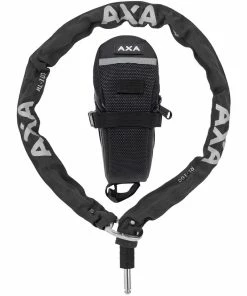AXA RLC 100 Einsteckkette + Satteltasche