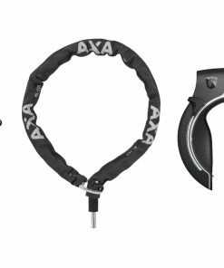 AXA Victory Rahmenschloss + RLC 100 Einsteckkette + Satteltasche Set