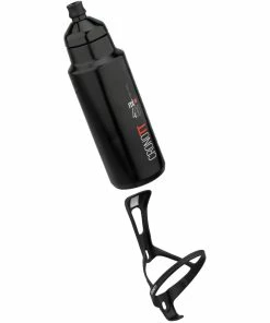 Elite Crono TT Carbon Flaschenhalter + Aero Bottle Trinkflasche 400 Ml Set