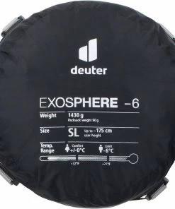 Deuter Exosphere -6° SL Schlafsack 11 Deuter Exosphere -6° SL Schlafsack -Flaschen & Flaschenhalter Verkäufe 439873